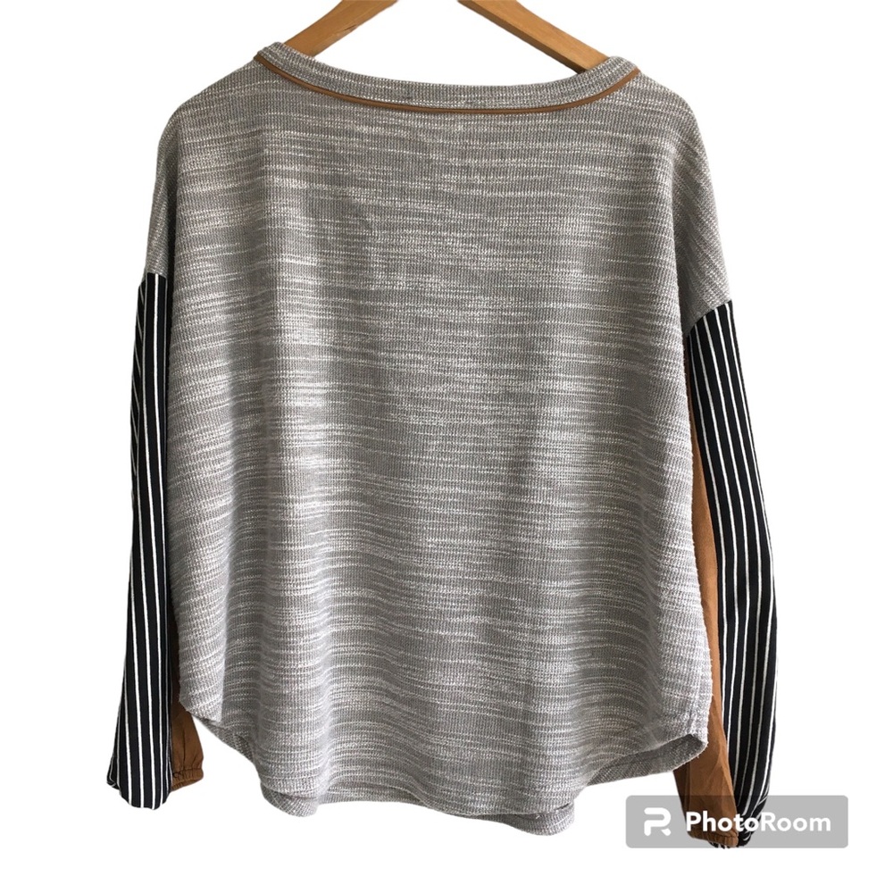 THML Anthropologie Sweater, Knit Women's Colorblock, Sz M - Picture 2 of 10